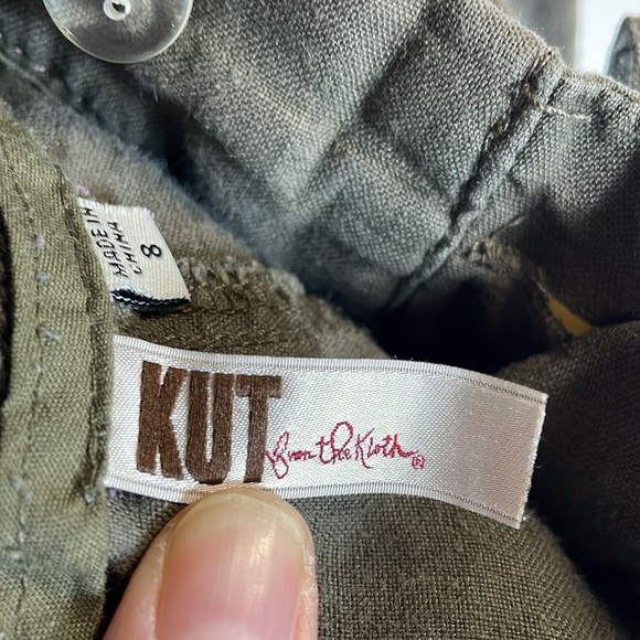 Kut linen size 8 green pants - Picture 5 of 6